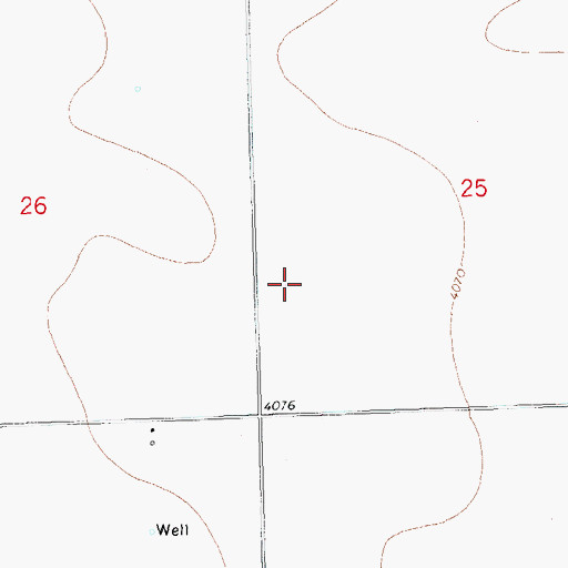 Topographic Map of Jackson Airfield (historical), CO
