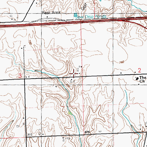 Topographic Map of River of Life Church, IA