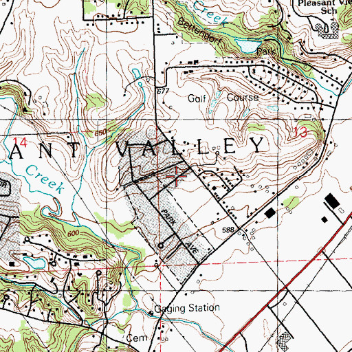 Topographic Map of All Seasons Baptist Church, IA