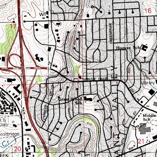 Topographic Map of United Methodist Church, IA