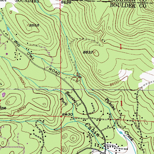 Topographic Map of Fawn Creek, CO