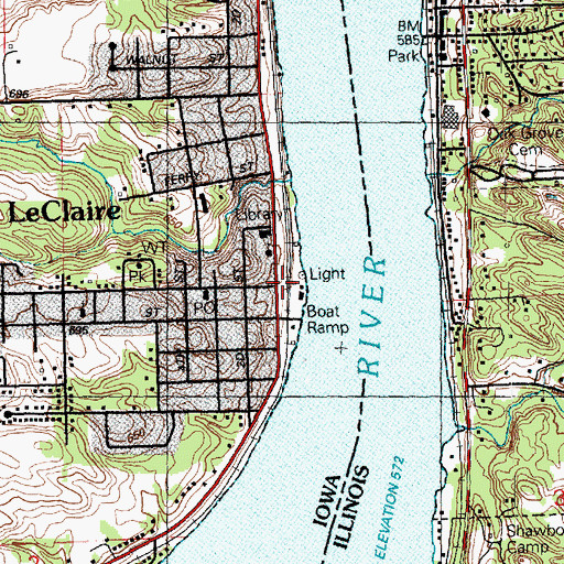 Topographic Map of Buffalo Bill Museum, IA