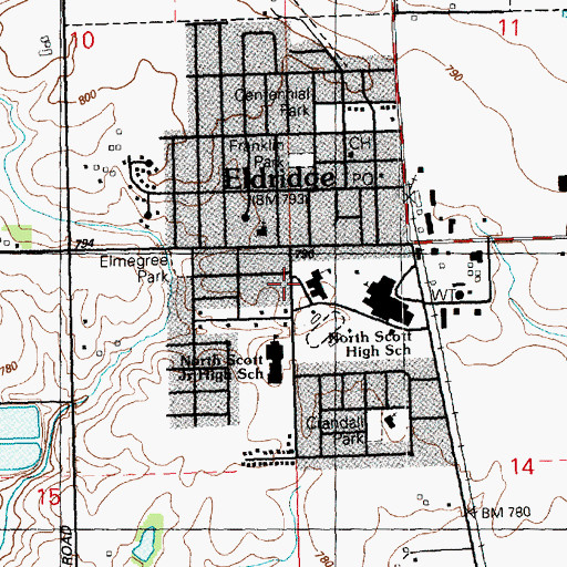 Topographic Map of Living Church of Jesus Christ, IA