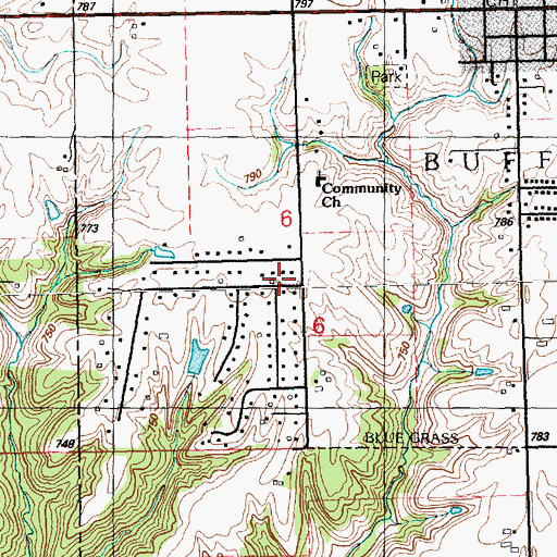 Topographic Map of Victory Life Church, IA
