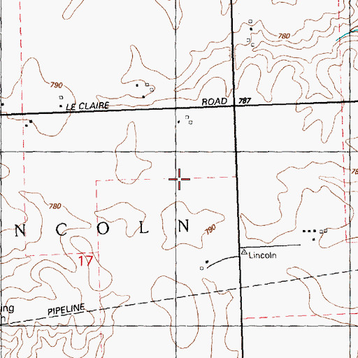 Topographic Map of Kay Family Cemetery, IA