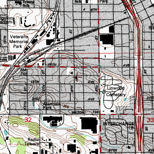 Topographic Map of Sharon United Methodist Church, IA