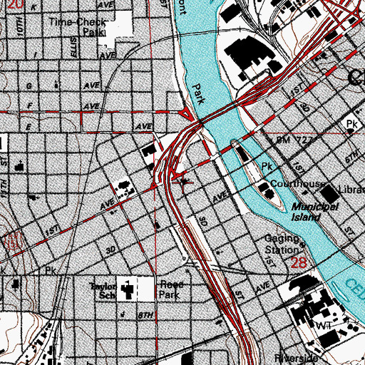 Topographic Map of Salem United Methodist Church, IA