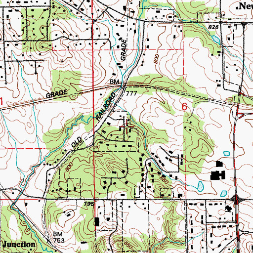 Topographic Map of New Life Community Church, IA