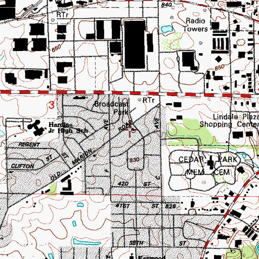 Topographic Map of Covenant Seventh Day Adventist Church, IA