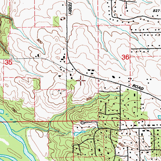 Topographic Map of First Assembly of God Church, IA