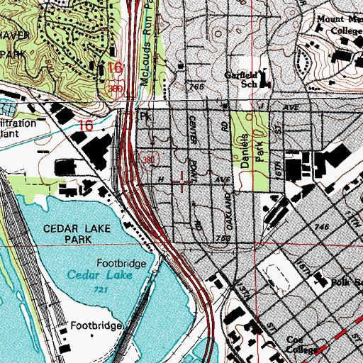 Topographic Map of Saint Lukes Advanced Surgery Center, IA