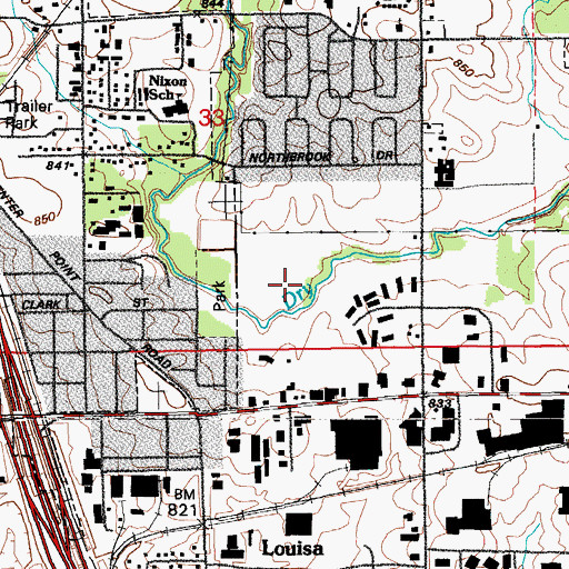 Topographic Map of Saint Andrews Golf Club, IA