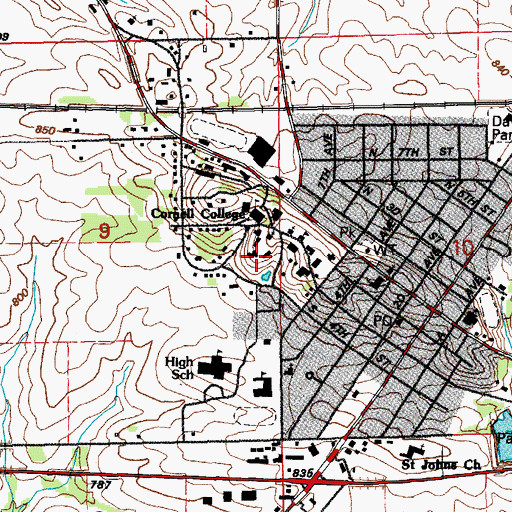 Topographic Map of Pfeifer Residence, IA