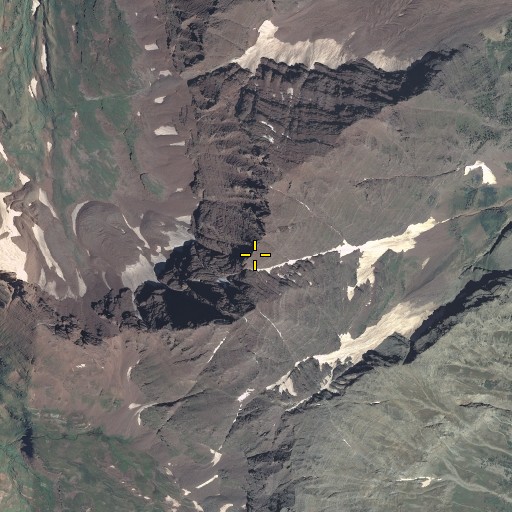Aerial/Satellite Image of Maroon Bells, CO