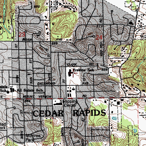 Topographic Map of Saint Stephen Lutheran Church, IA