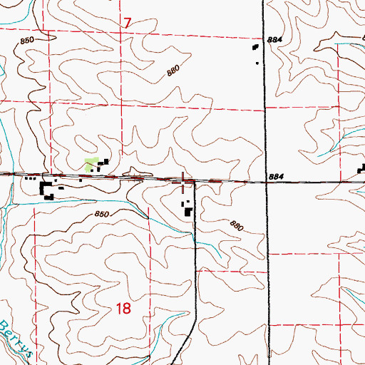 Topographic Map of Residential Care Facility, IA