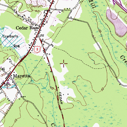 Topographic Map of Southern Water Pollution Control Facility, NJ