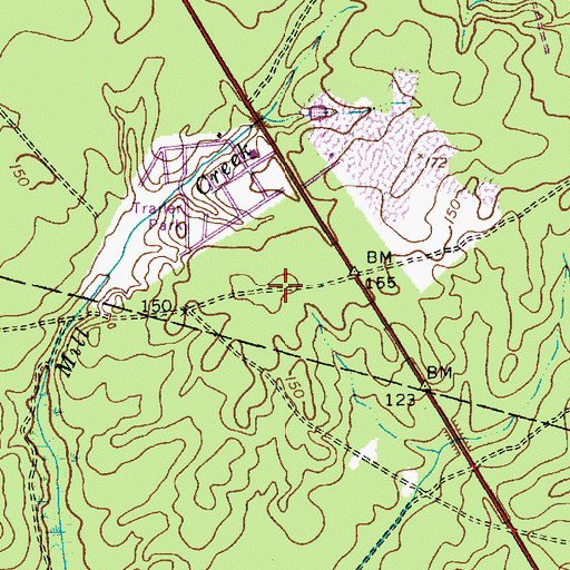 Topographic Map of Brighton at Barnegat Mobile Home Park, NJ