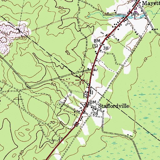 Topographic Map of Eagleswood Village, NJ
