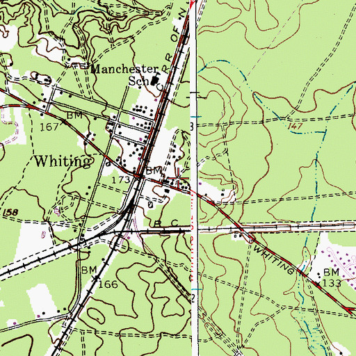 Topographic Map of Saint Johns Church, NJ