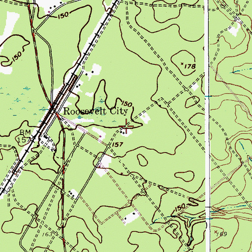 Topographic Map of East Trenton Rod and Gun Club, NJ