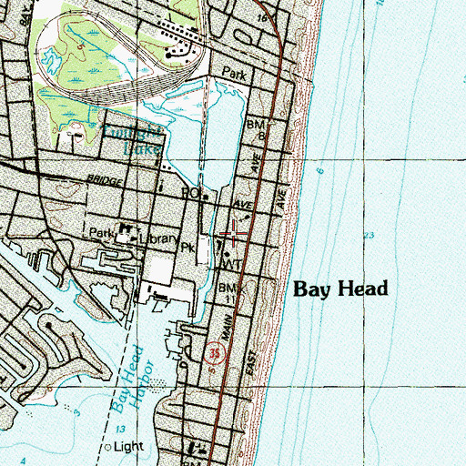 Topographic Map of All Saints Episcopal Church, NJ