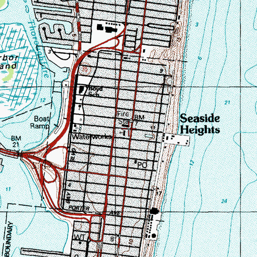 Topographic Map of Our Lady of Perpetual Help Church, NJ