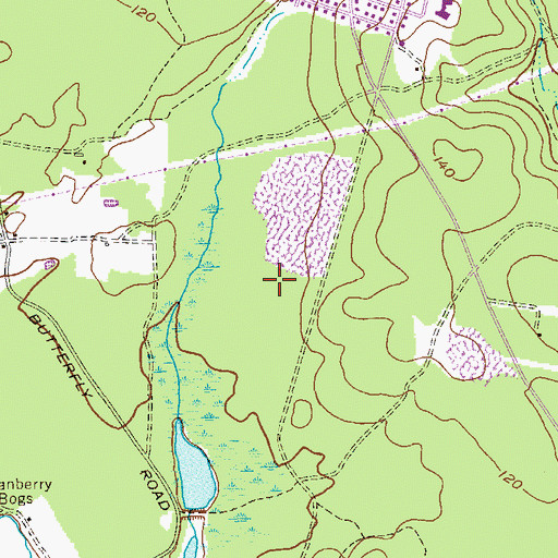 Topographic Map of John F Johnson Junior Memorial Park, NJ