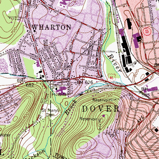 Topographic Map of Saint Thomas Orthodox Church, NJ