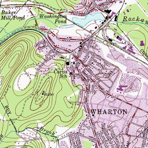 Topographic Map of Hungarian Presbyterian Church, NJ