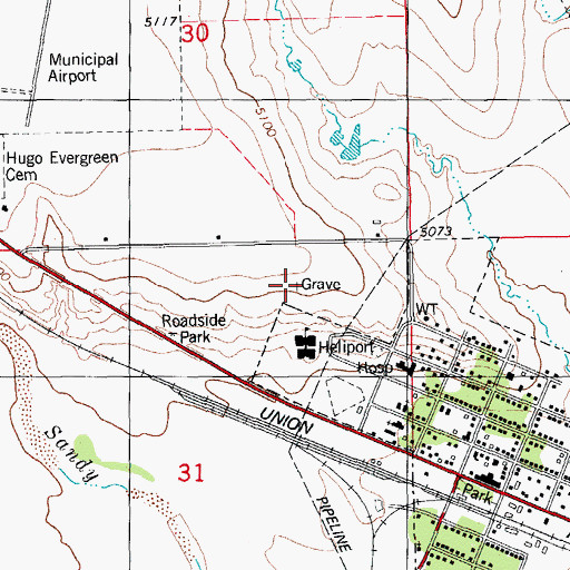 Topographic Map of Doctor A H Coulson Grave, CO