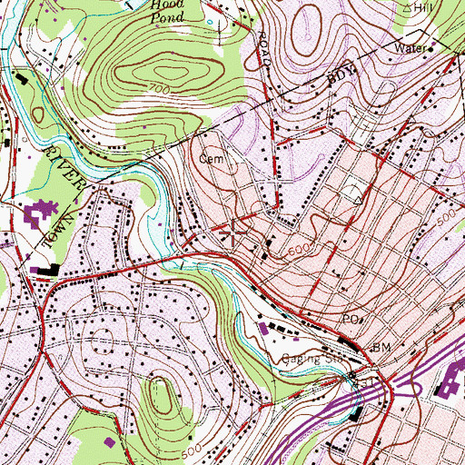 Topographic Map of Saints Cyril and Methodius Roman Catholic Church, NJ