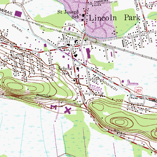 Topographic Map of First Reformed Church, NJ