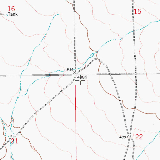 Topographic Map of Grandma Forgey Grave, CO