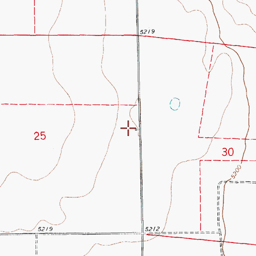 Topographic Map of Dudley Cemetery, CO