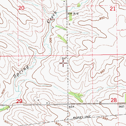 Topographic Map of Idlewild Post Office (historical), IA