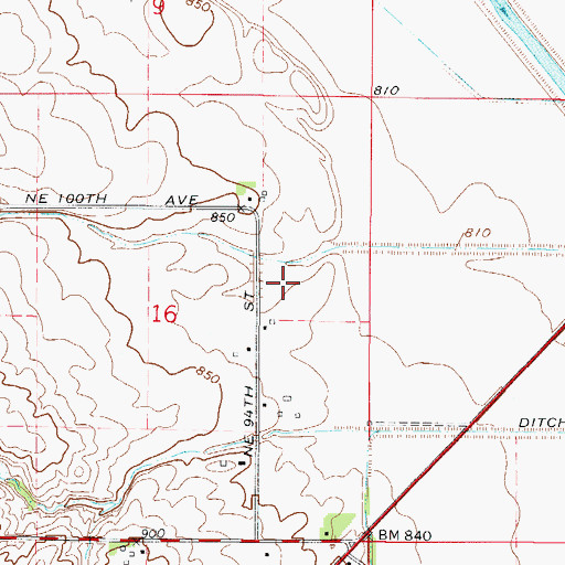 Topographic Map of Cope Post Office (historical), IA