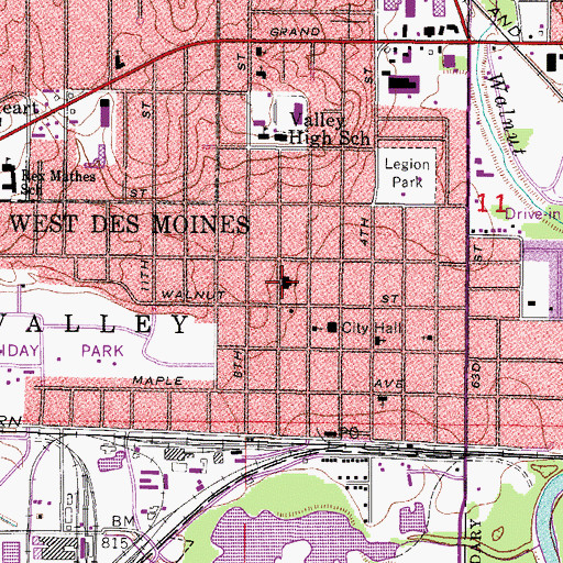 Topographic Map of Phenix Elementary Early Childhood Center, IA