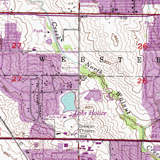 Topographic Map of McFarland Clinic, IA