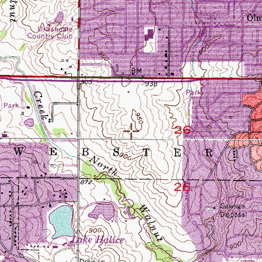 Topographic Map of Westkirk Presbyterian Church, IA