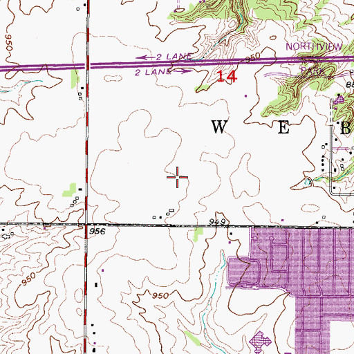 Topographic Map of Free Methodist Church, IA