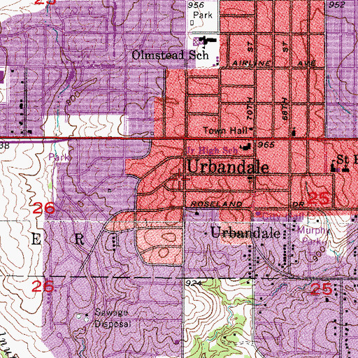 Topographic Map of Saint Stephen Lutheran Church, IA