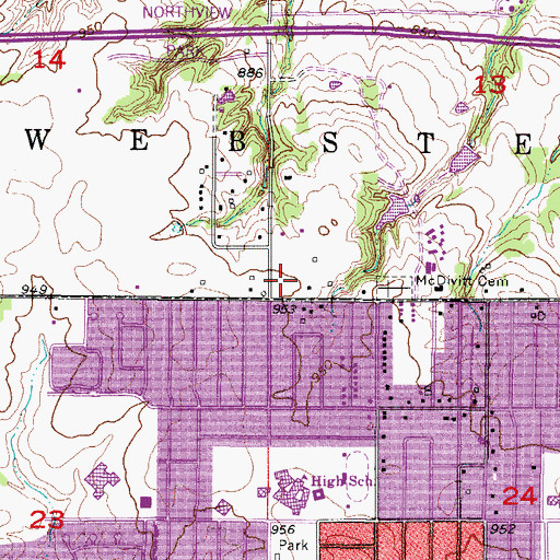 Topographic Map of Gospel Assembly Christian Academy, IA