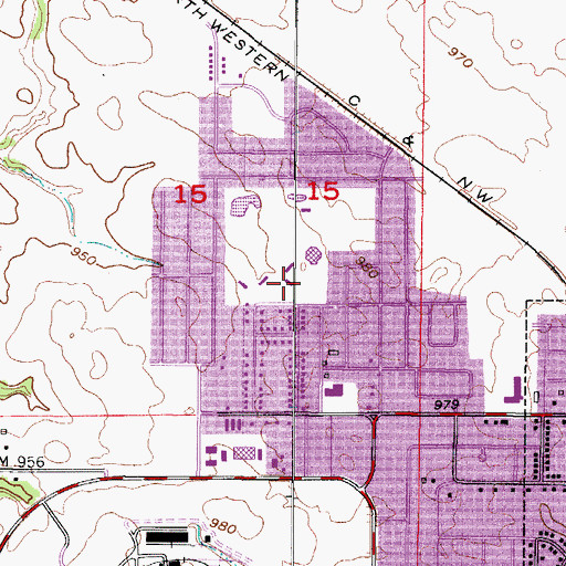 Topographic Map of Administration Building, IA