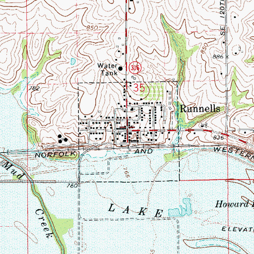 Topographic Map of The Church of Jesus Christ of Latter Day Saints, IA