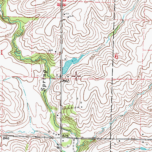 Topographic Map of Toad Valley Public Golf Course, IA