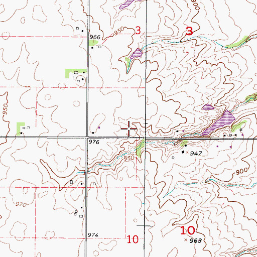 Topographic Map of Johnston Evangelical Free Church, IA
