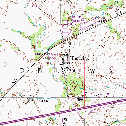 Topographic Map of United Church of Christ, IA