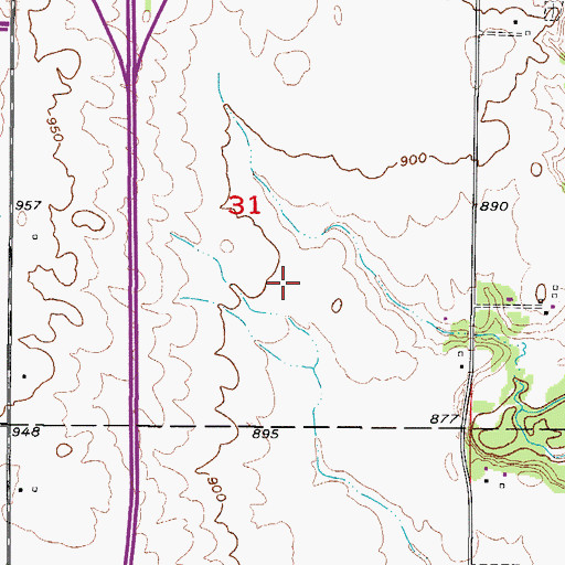 Topographic Map of Iowa Military Aviation Heritage Museum, IA