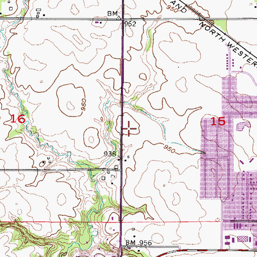 Topographic Map of Westwood Elementary School, IA